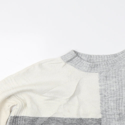 George Womens Grey  Knit Pullover Jumper Size M