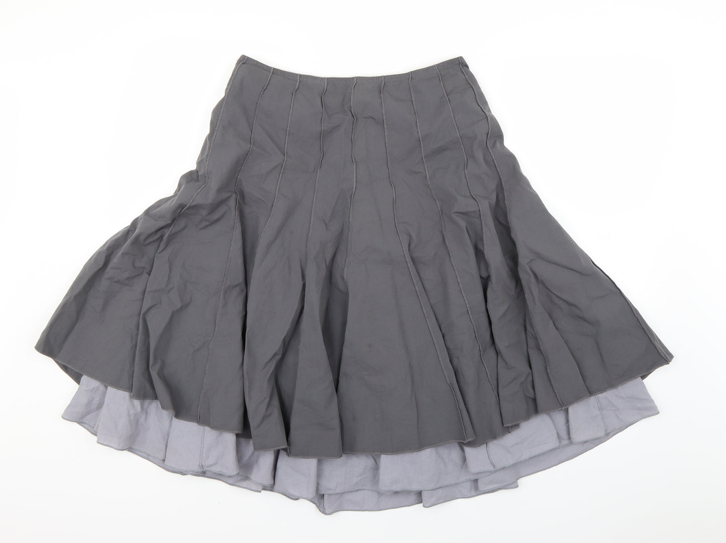 NEXT Womens Grey   Pleated Skirt Size 10