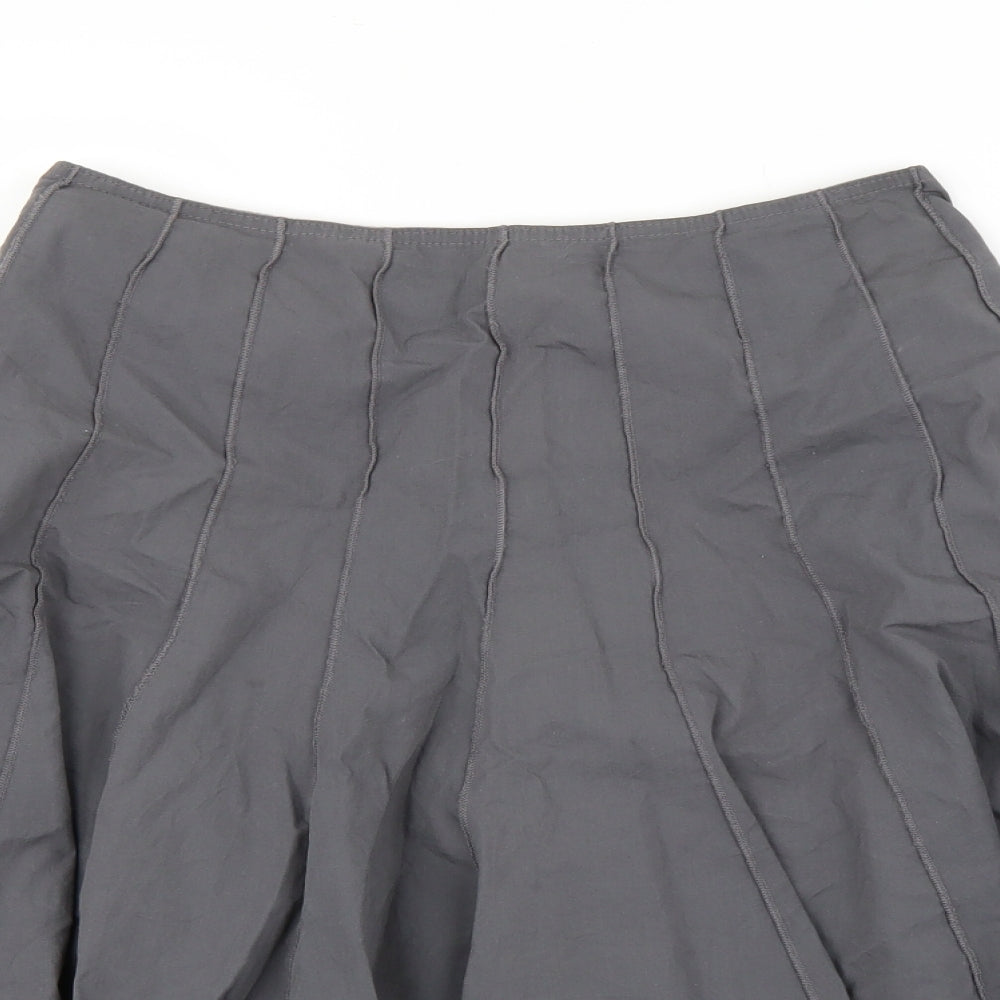 NEXT Womens Grey   Pleated Skirt Size 10
