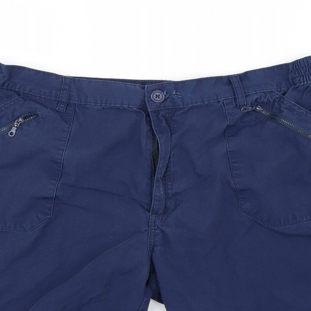Premier Man Mens Blue   Cargo Shorts Size 44