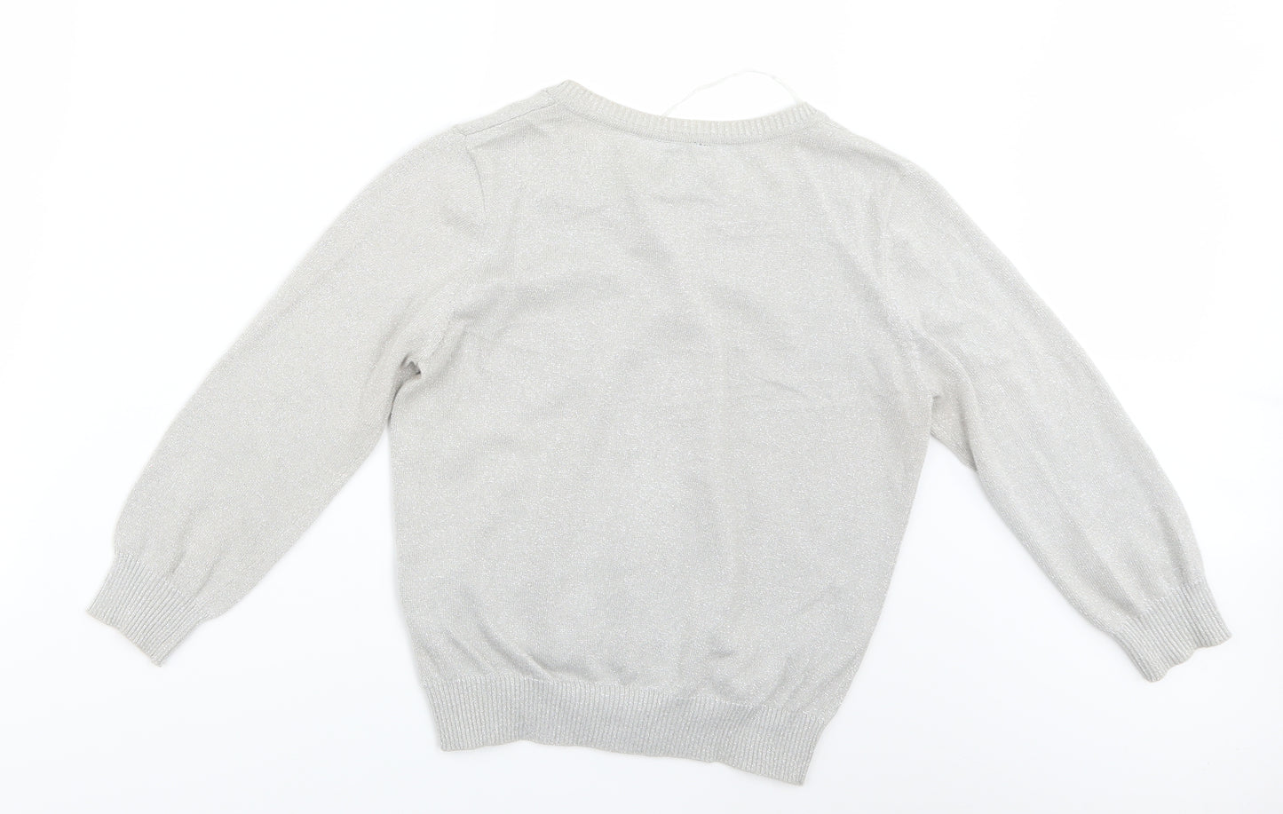 H&M Womens Silver   Cardigan Jumper Size 6