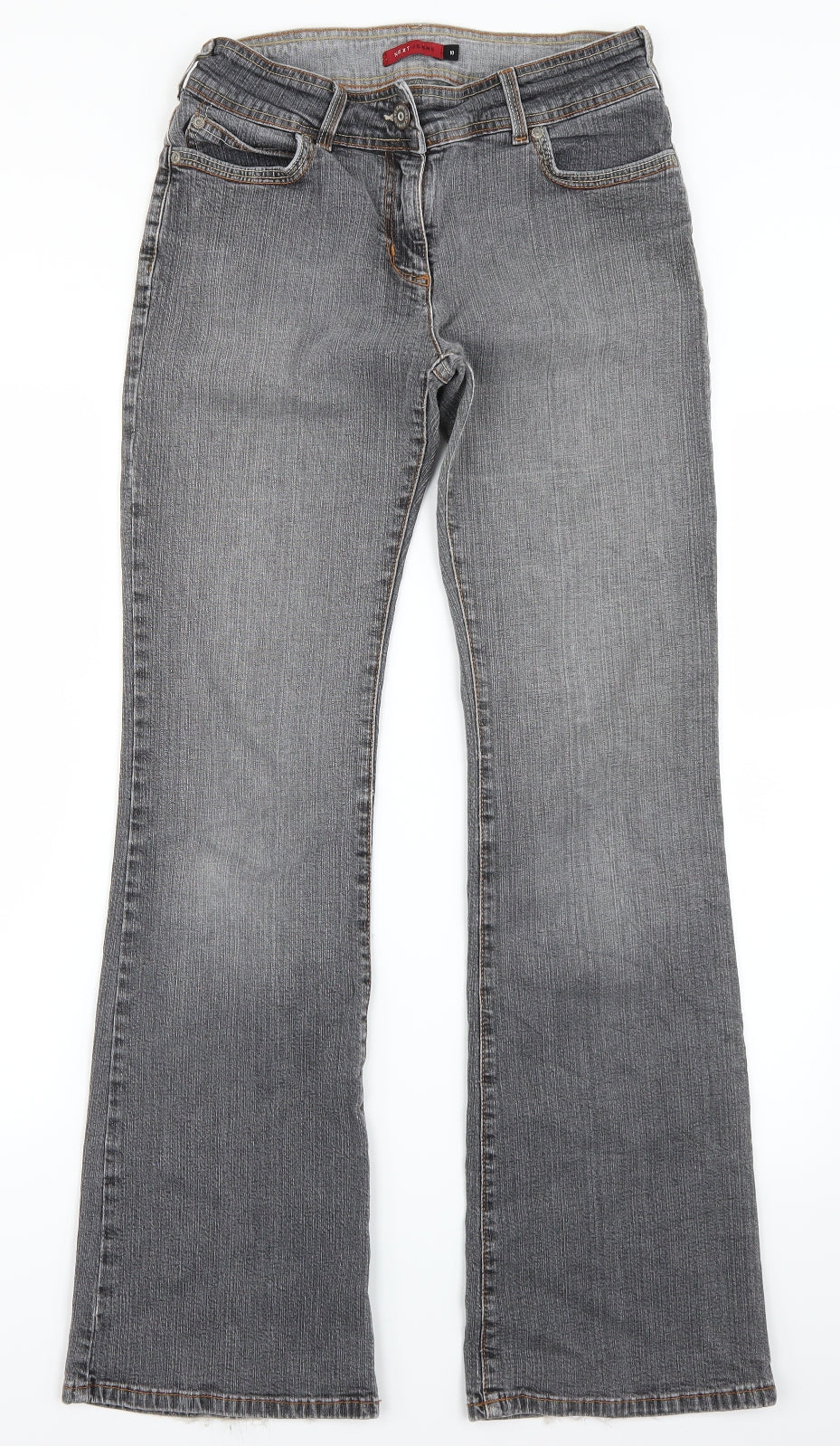 NEXT Womens Grey   Bootcut Jeans Size 10 L32 in