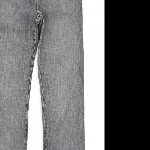 NEXT Womens Grey   Bootcut Jeans Size 10 L32 in