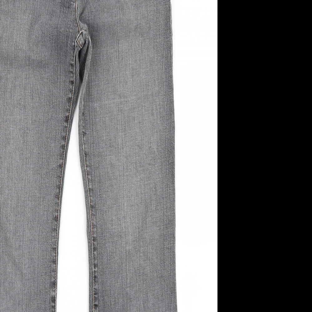 NEXT Womens Grey   Bootcut Jeans Size 10 L32 in