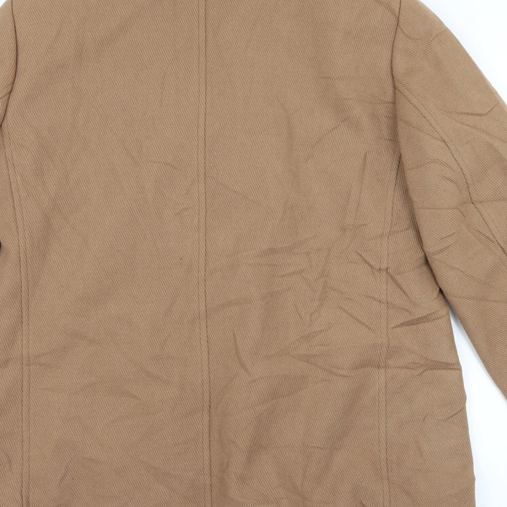 Preworn Womens Brown   Pea Coat Coat Size 12