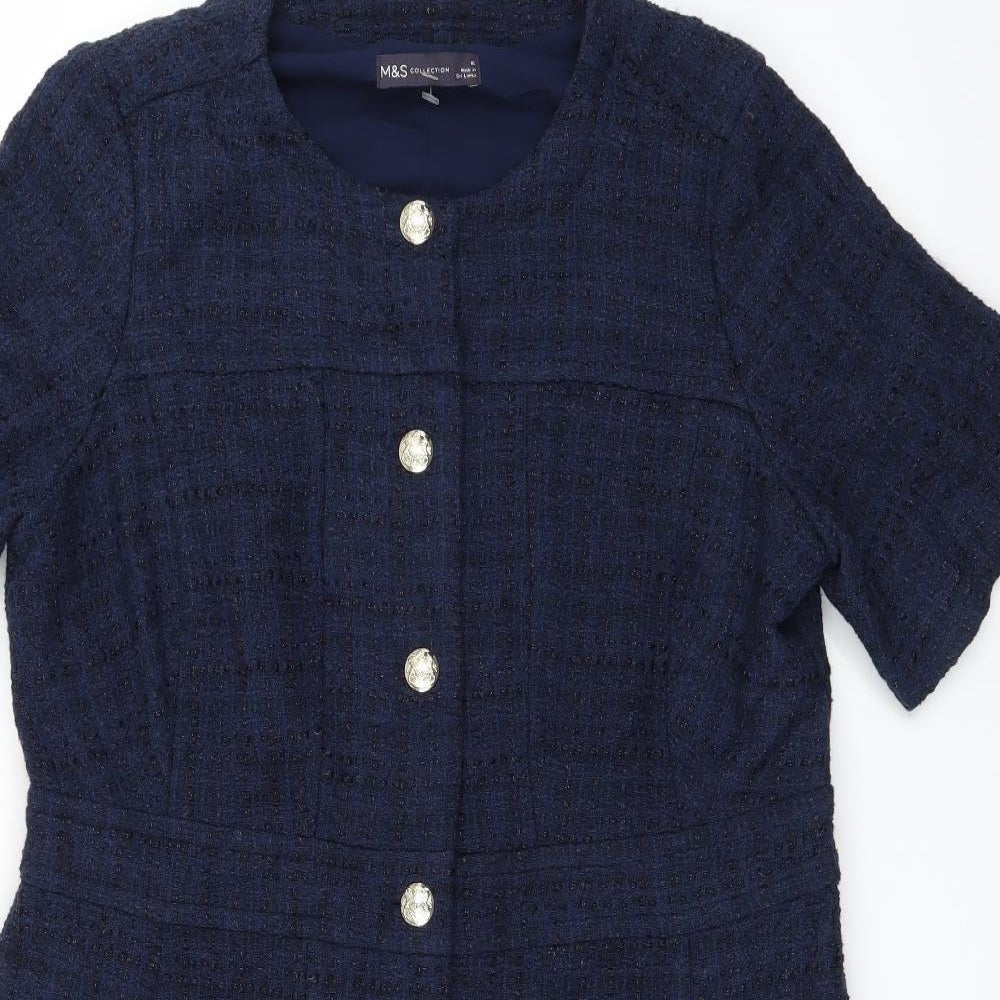 Marks and Spencer Womens Blue   Jumper Dress  Size 16