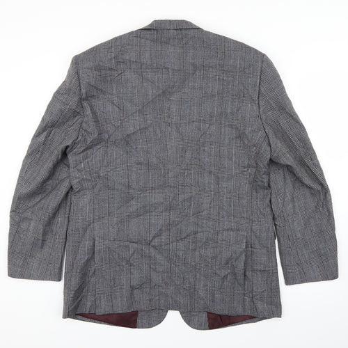 Skopes Mens Grey Plaid   Blazer