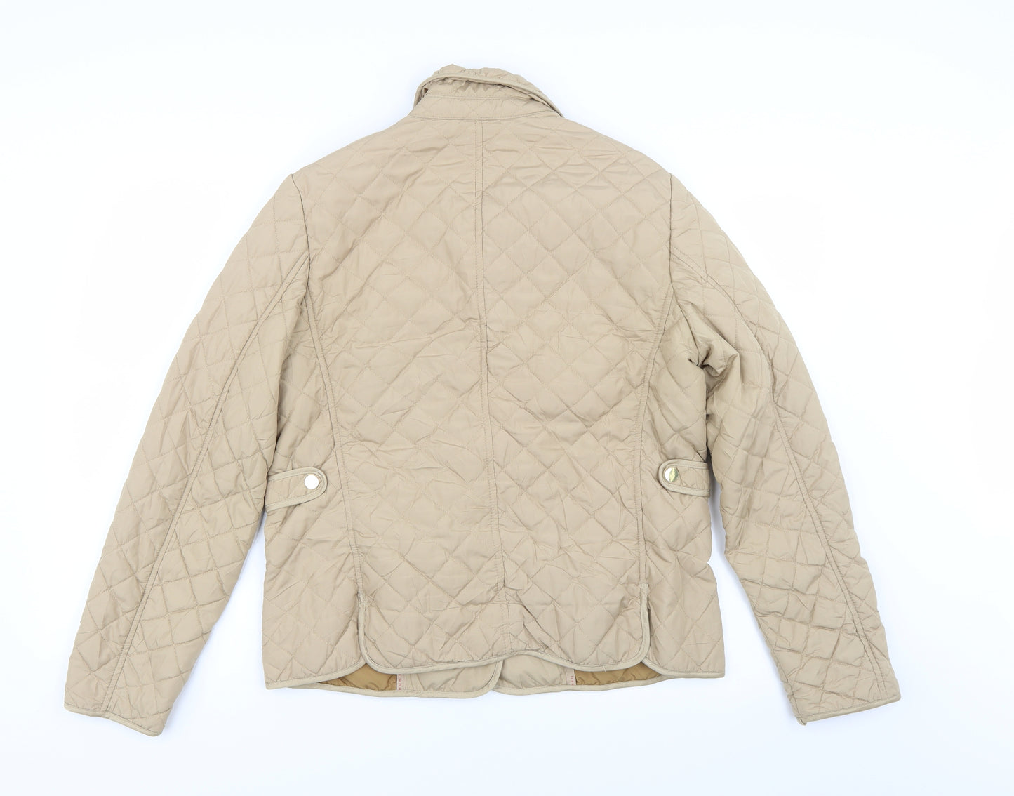 Zara Womens Beige   Quilted Coat Size XL