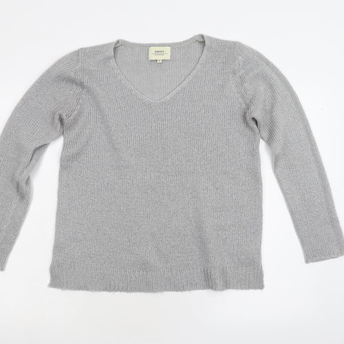 Matalan Womens Grey  Knit Pullover Jumper Size M