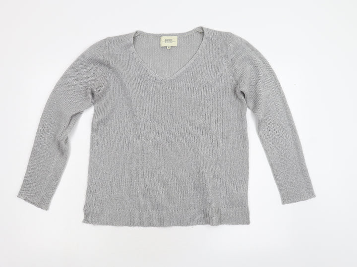 Matalan Womens Grey Knit Pullover Jumper Size M