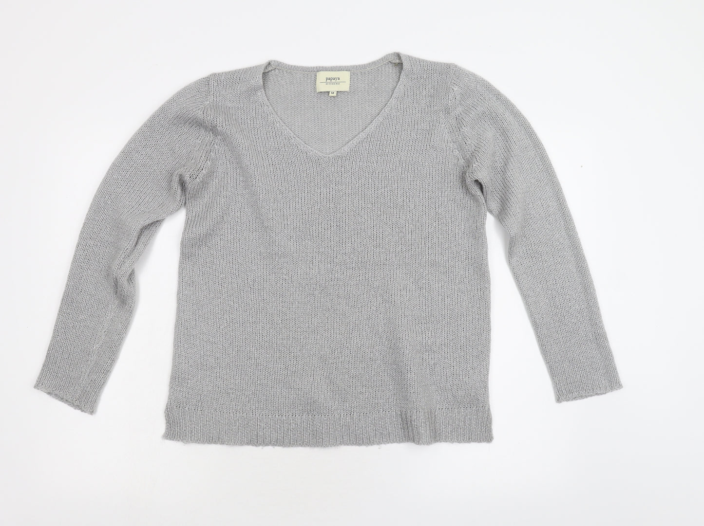 Matalan Womens Grey  Knit Pullover Jumper Size M