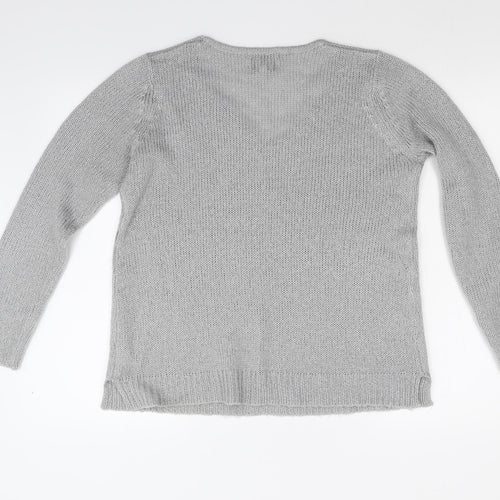 Matalan Womens Grey  Knit Pullover Jumper Size M