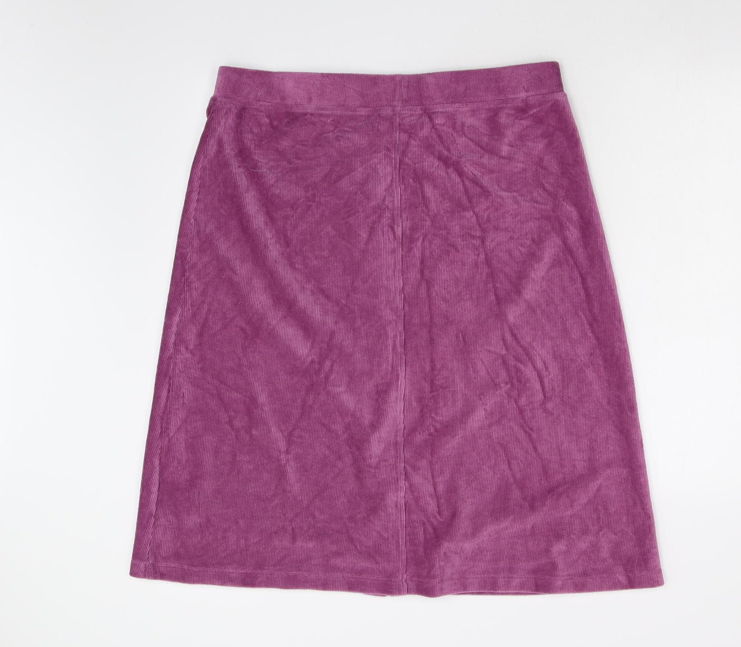 Cotton Traders Womens Pink  Corduroy A-Line Skirt Size 18