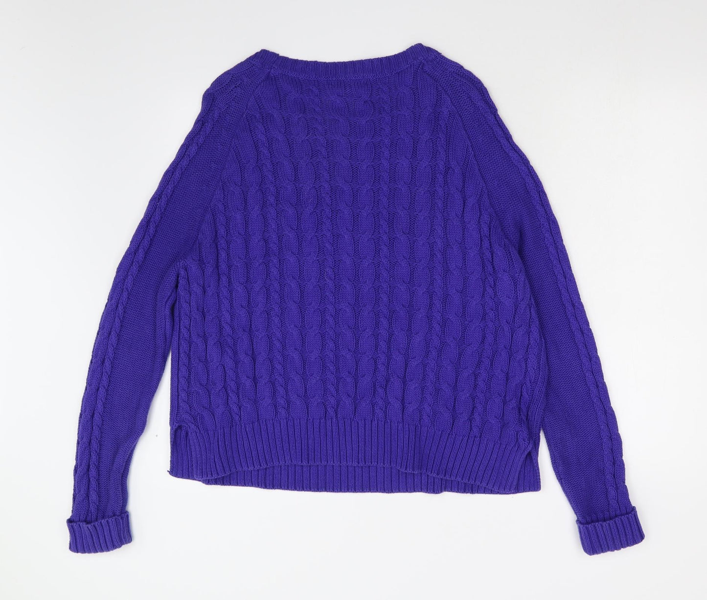 TU Womens Purple  Knit Pullover Jumper Size 14