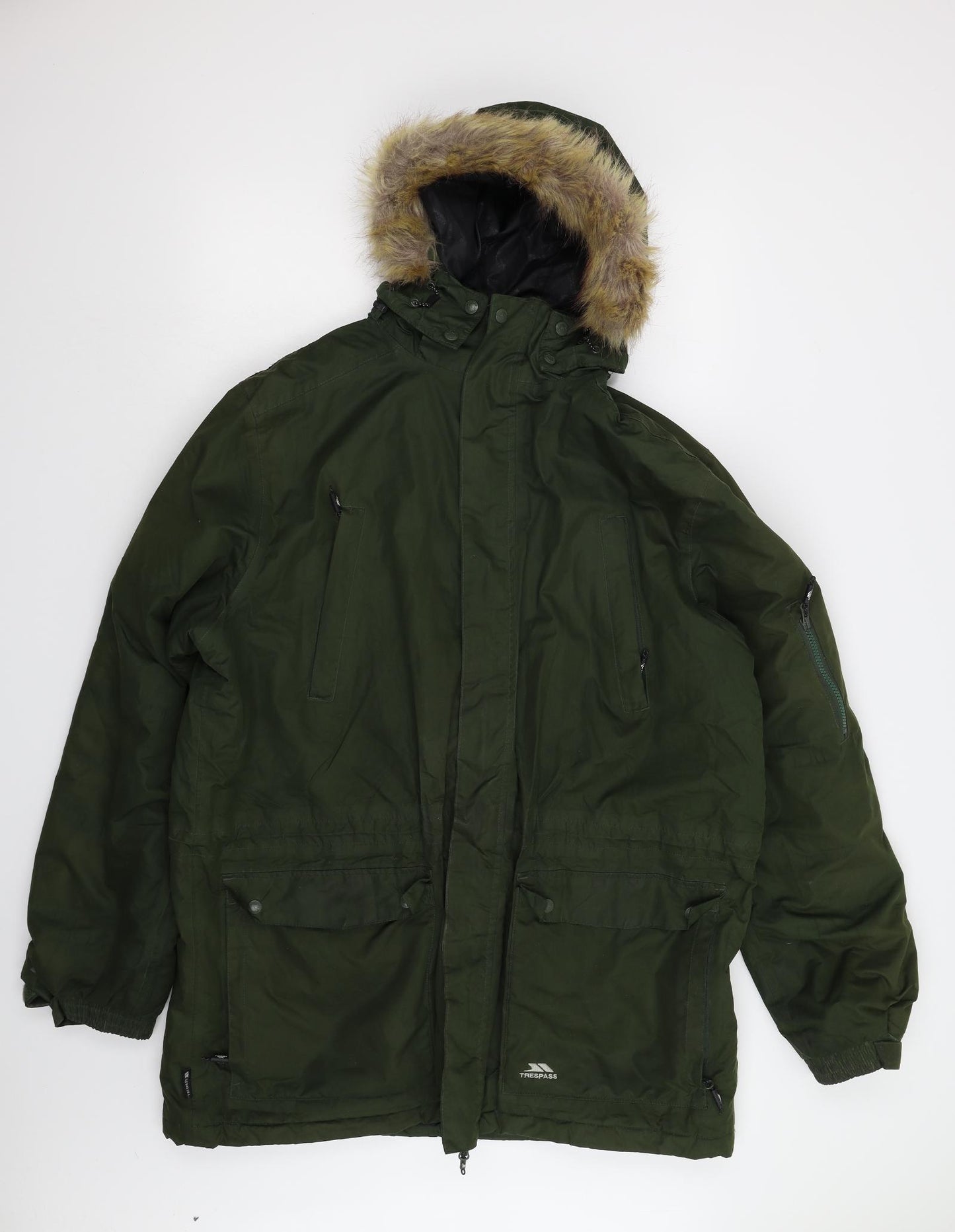 Trespass Mens Green   Anorak Coat Size 2XL