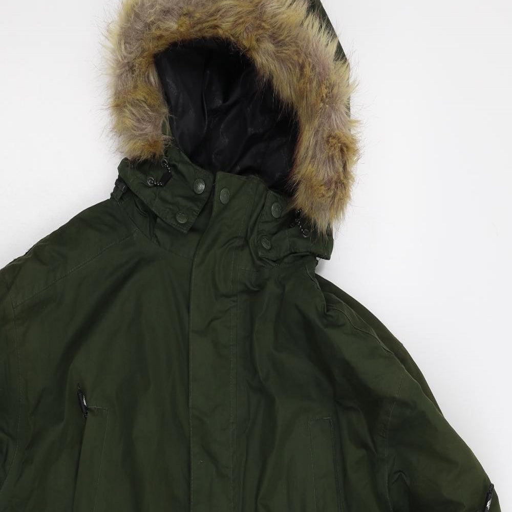 Trespass Mens Green   Anorak Coat Size 2XL