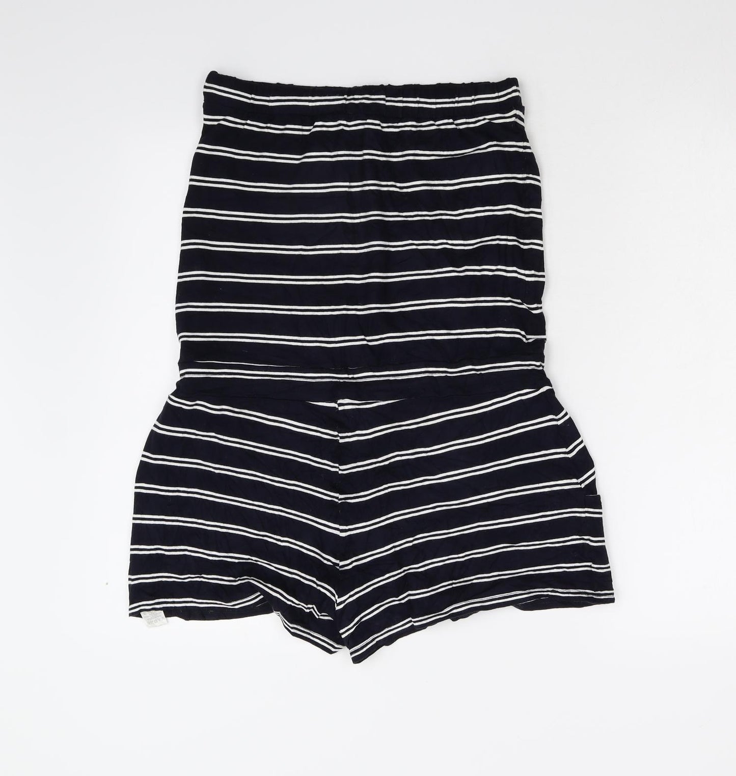 ASOS Womens Multicoloured Striped  Playsuit One-Piece Size 10