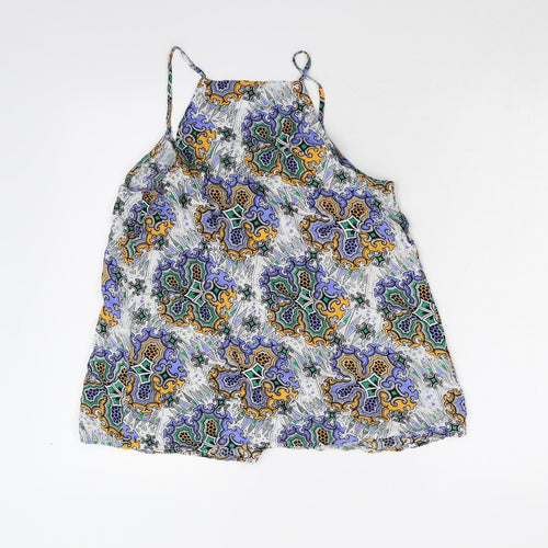 Warehouse Womens Multicoloured Geometric  Camisole Tank Size 10