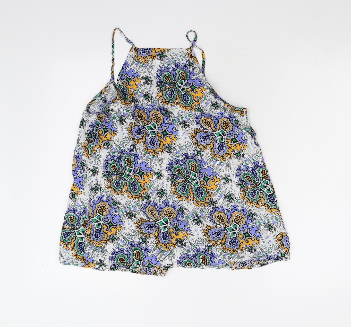 Warehouse Womens Multicoloured Geometric  Camisole Tank Size 10