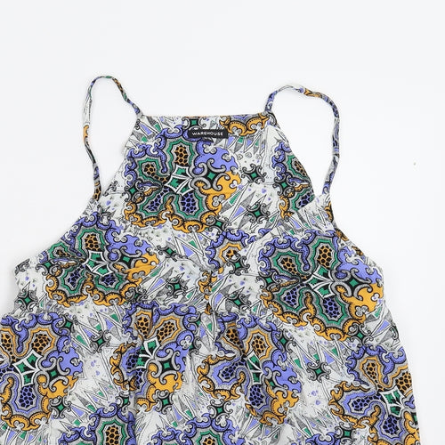 Warehouse Womens Multicoloured Geometric  Camisole Tank Size 10