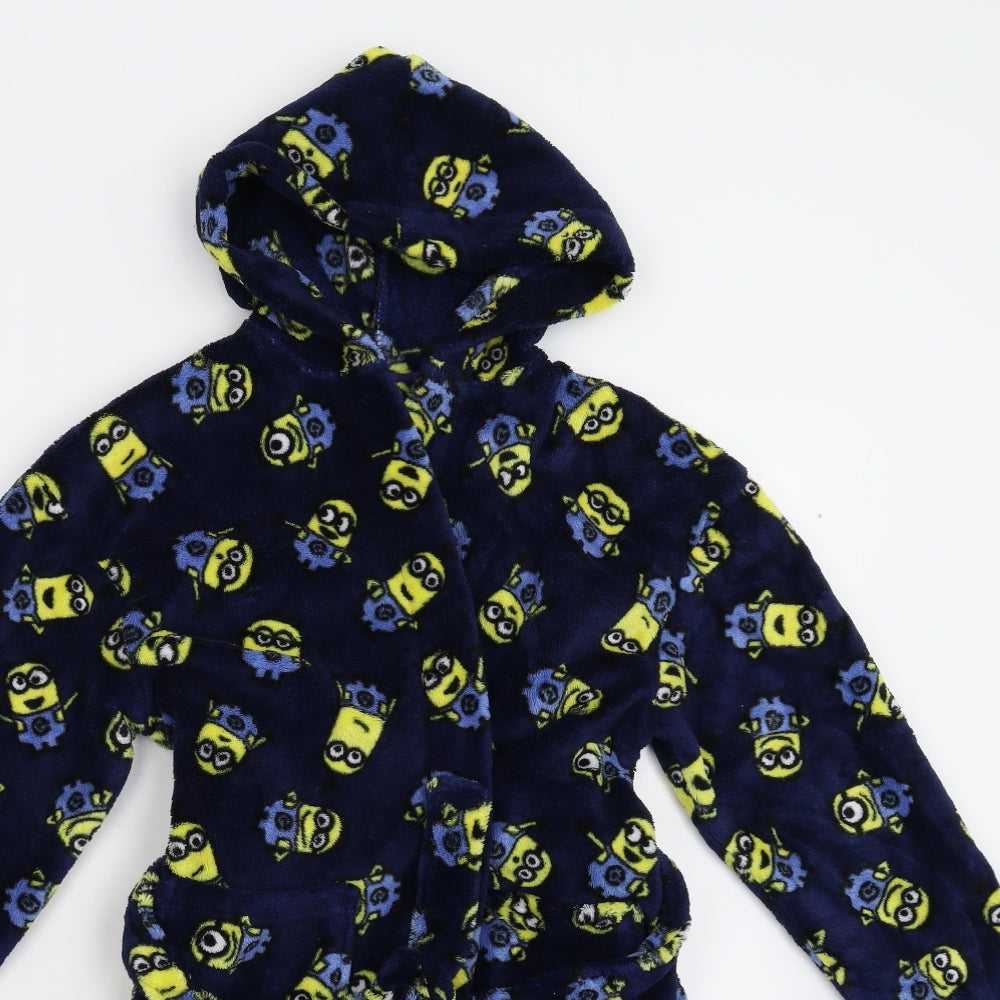 NEXT Boys Black  Fleece  Gown Size 6-7 Years