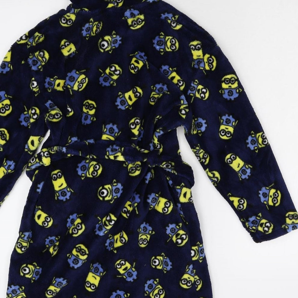 NEXT Boys Black  Fleece  Gown Size 6-7 Years