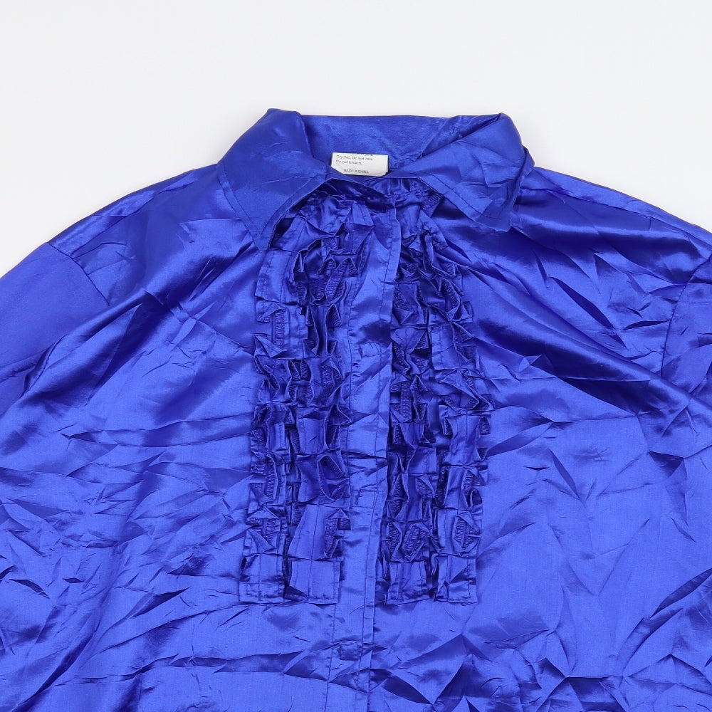 Preworn Mens Blue    Button-Up Size L