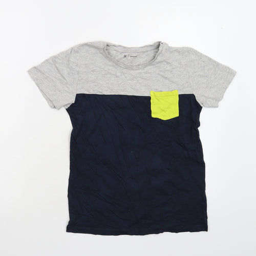 La Redoute Boys Multicoloured Colourblock  Basic T-Shirt Size 12 Years