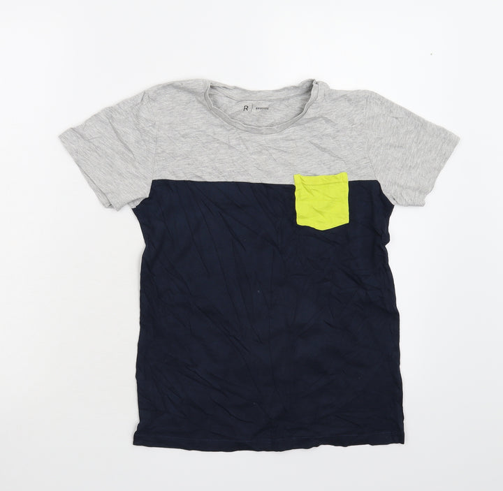 La Redoute Boys Multicoloured Colourblock Basic T-Shirt Size 12 Years