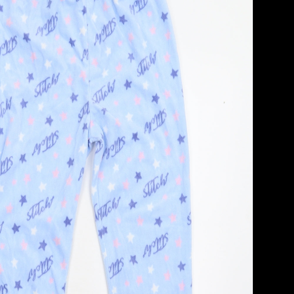 Primark Girls Blue  Fleece  Pyjama Pants Size 13-14 Years