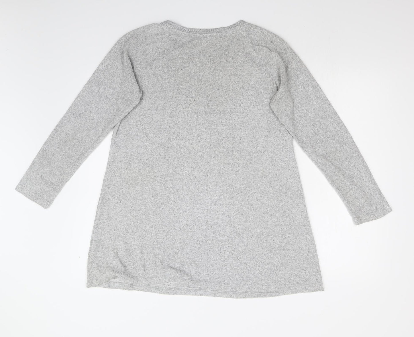M&S Womens Grey   Basic T-Shirt Size 14