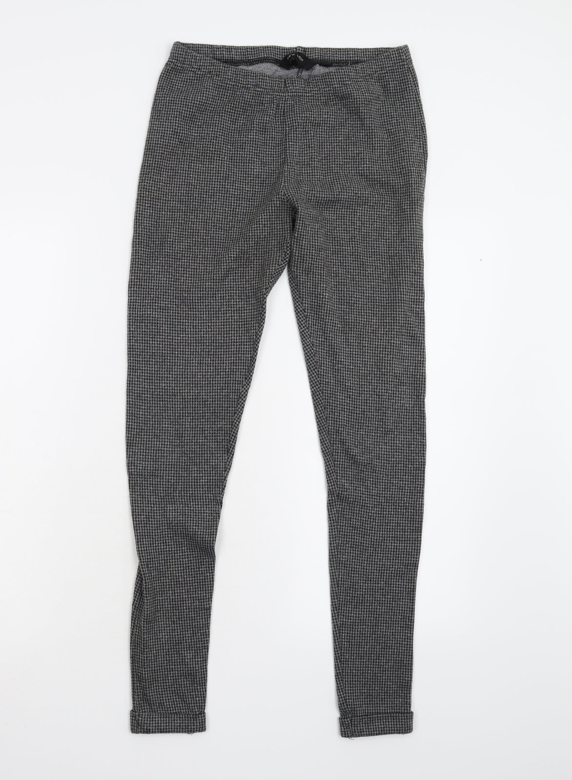New Look Womens Multicoloured Houndstooth  Carrot Leggings Size 10 L28 in