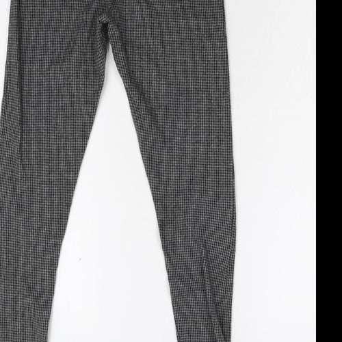 New Look Womens Multicoloured Houndstooth  Carrot Leggings Size 10 L28 in
