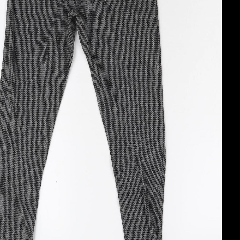 New Look Womens Multicoloured Houndstooth  Carrot Leggings Size 10 L28 in