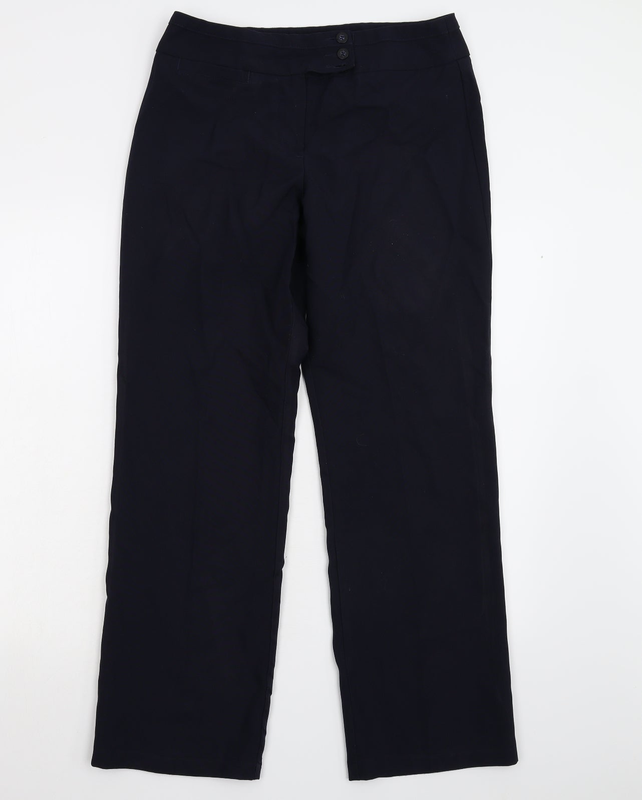 M&S Womens Blue   Trousers  Size 12 L30 in