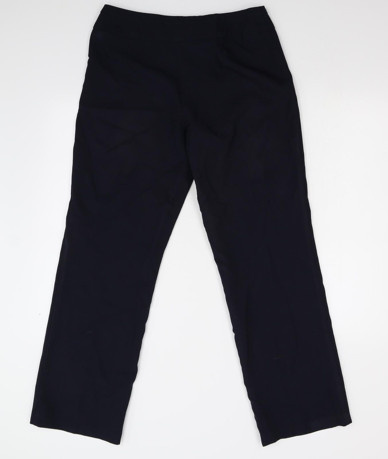 M&S Womens Blue   Trousers  Size 12 L30 in