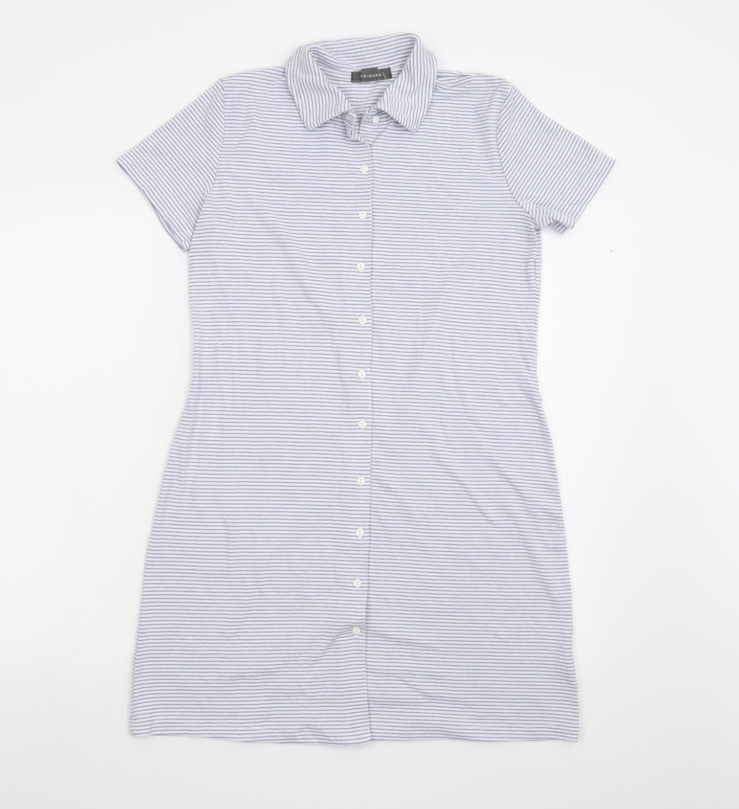 Primark Womens Multicoloured Striped  Shirt Dress  Size 14