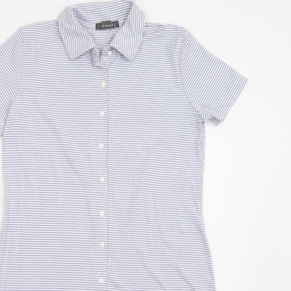 Primark Womens Multicoloured Striped  Shirt Dress  Size 14