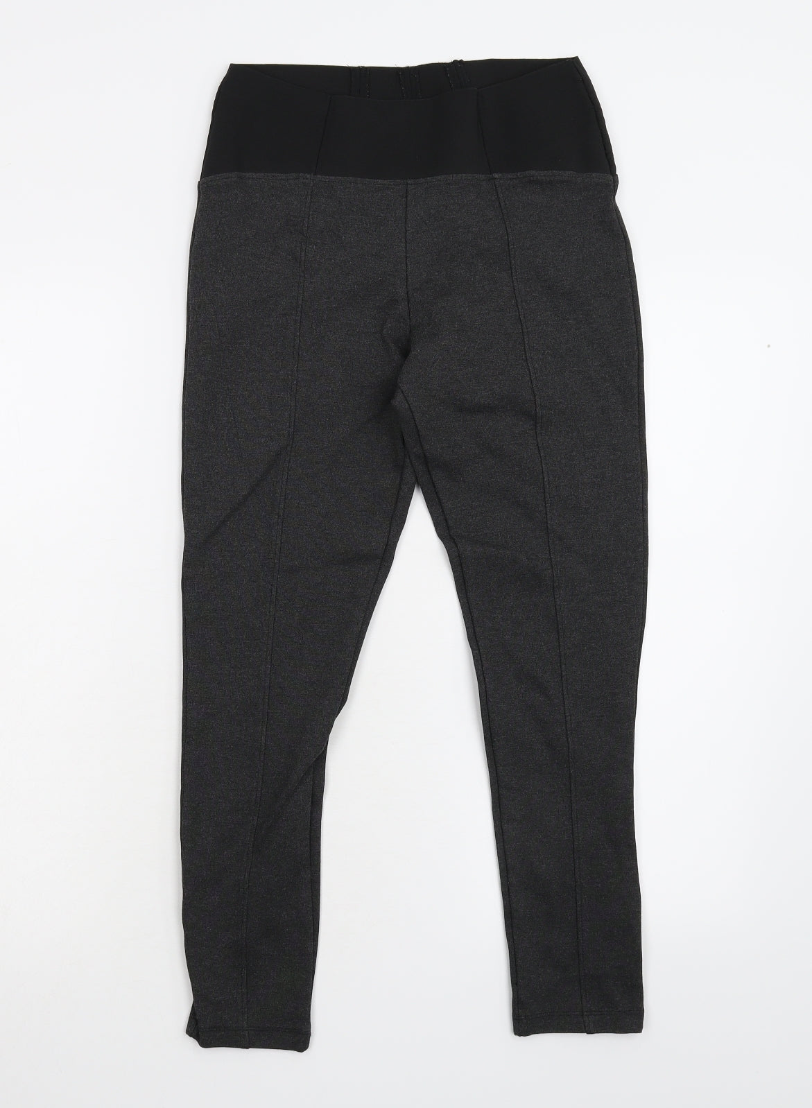 M&S Womens Grey   Capri Leggings Size 8 L25 in