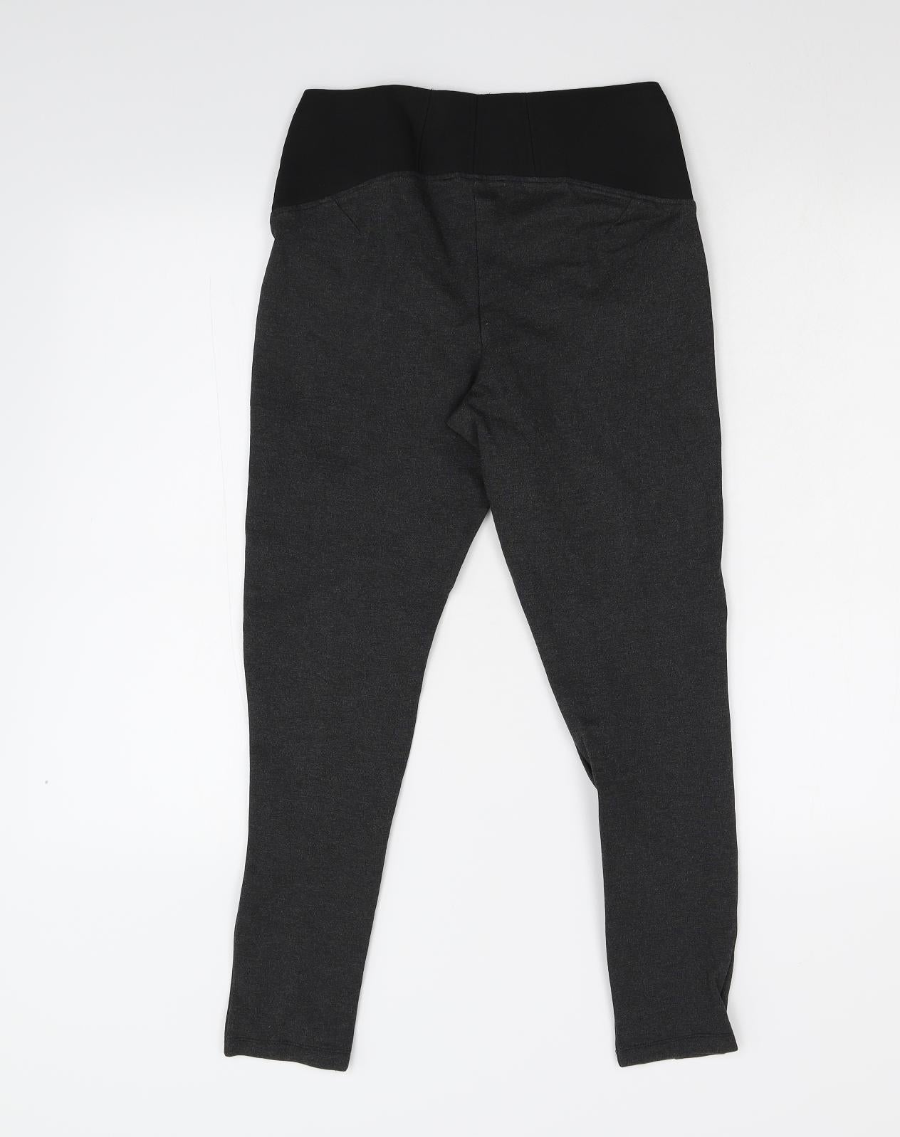 M&S Womens Grey   Capri Leggings Size 8 L25 in