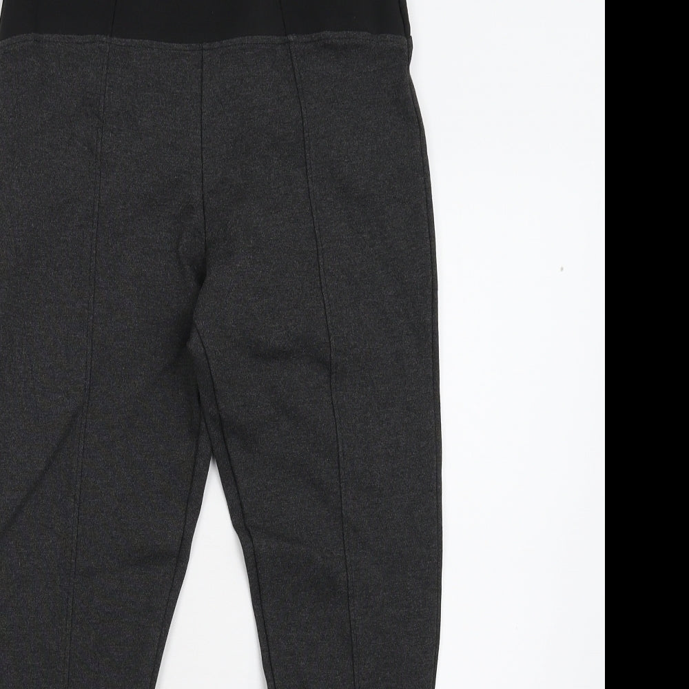 M&S Womens Grey   Capri Leggings Size 8 L25 in