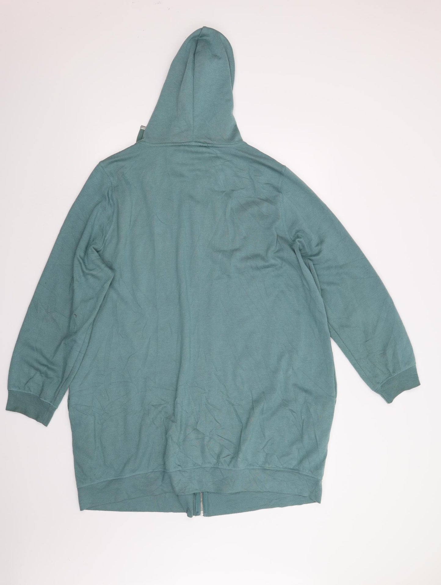 George Womens Green  Fleece Full Zip Hoodie Size 22