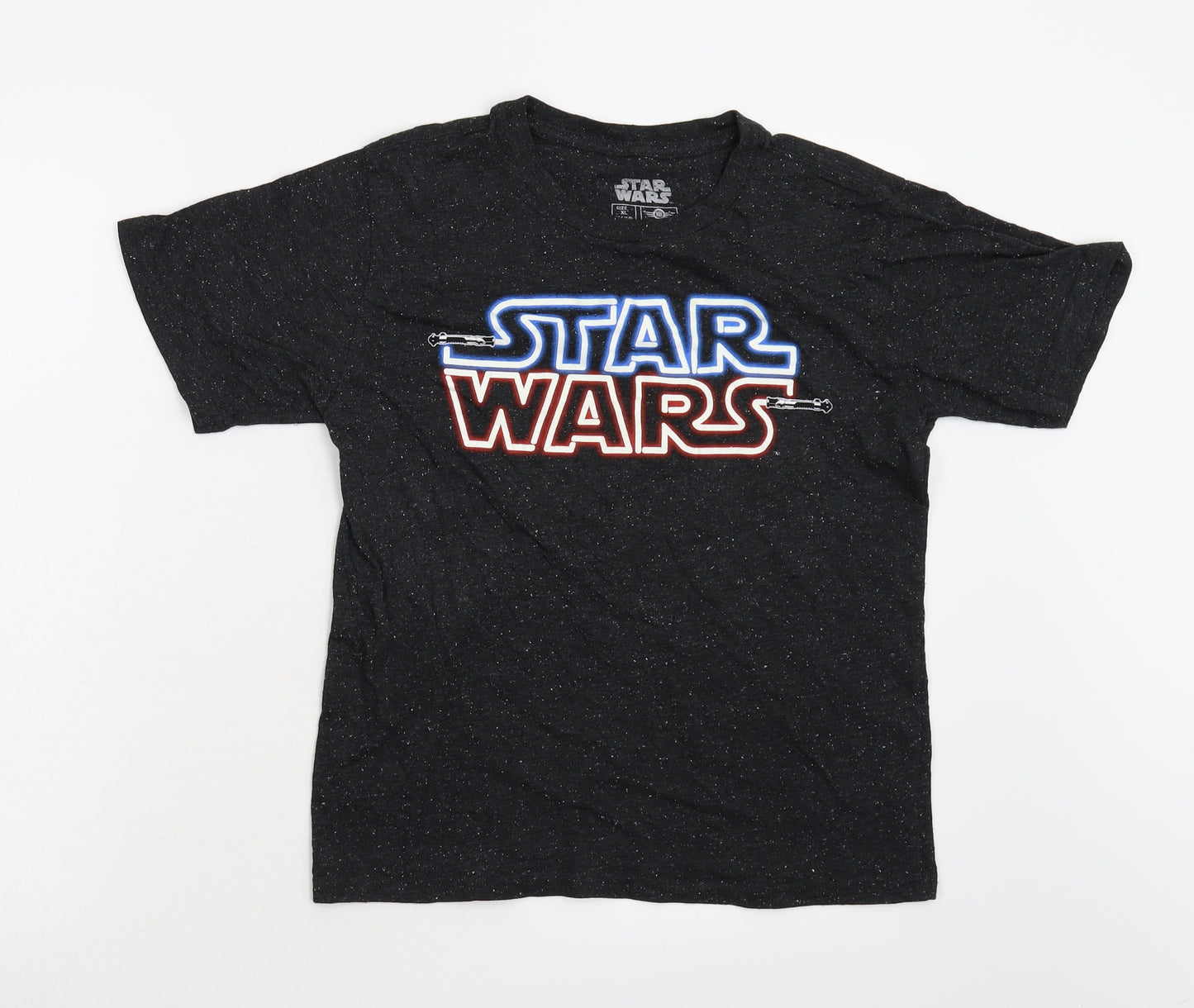 Preworn Boys Black   Basic T-Shirt Size 14 Years  - Star Wars