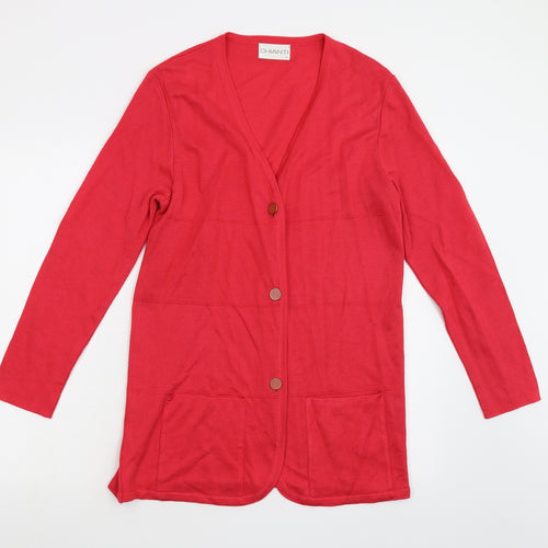 Chianti Womens Pink   Cardigan Jumper Size M