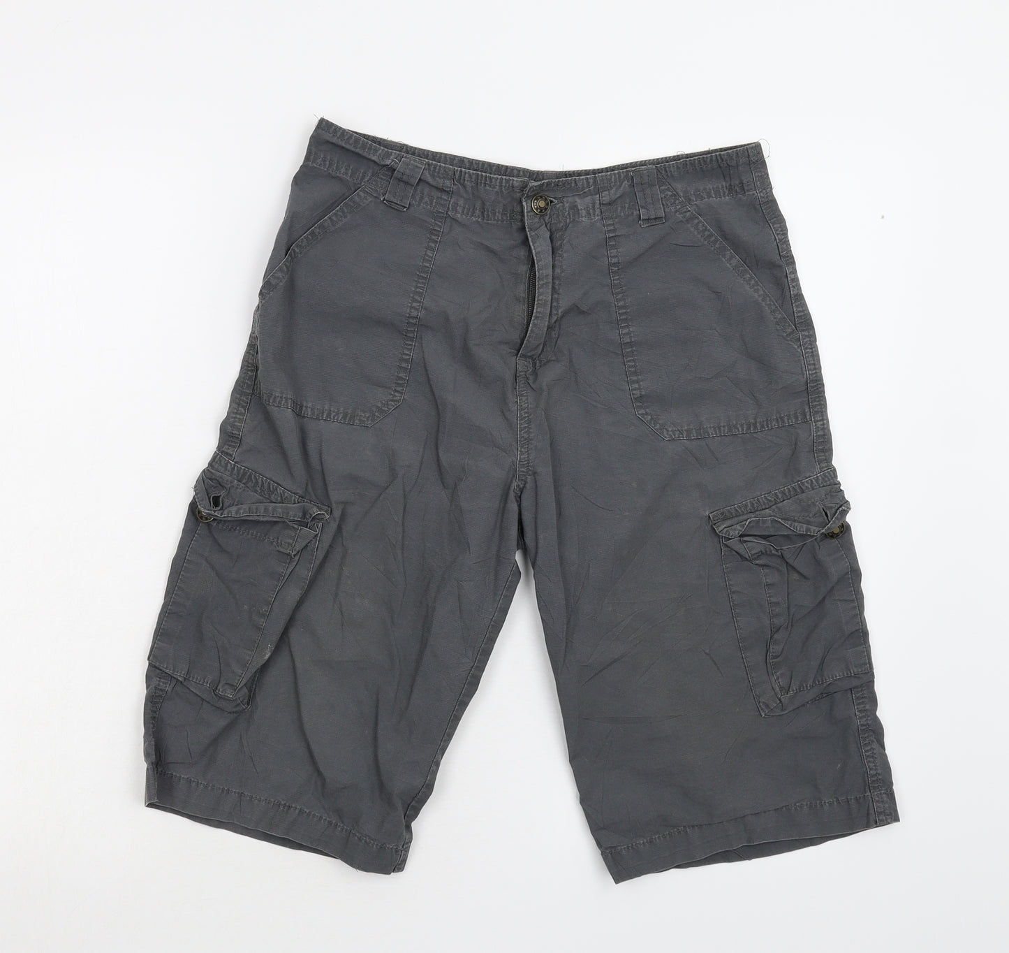 urban Outlaws Boys Grey   Cargo Shorts Size 11-12 Years