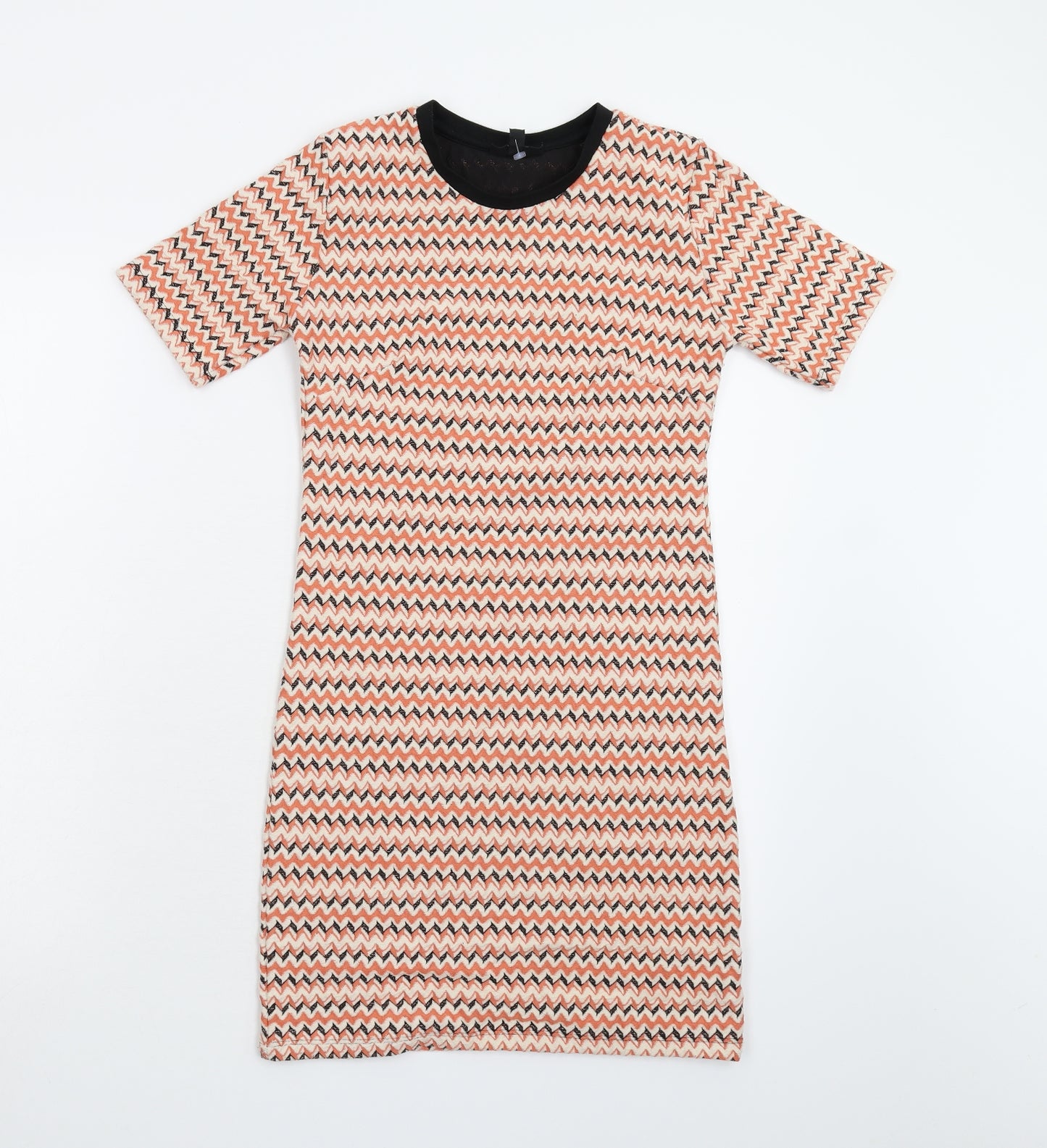 Topshop Womens Multicoloured Geometric  Slip Dress  Size 10