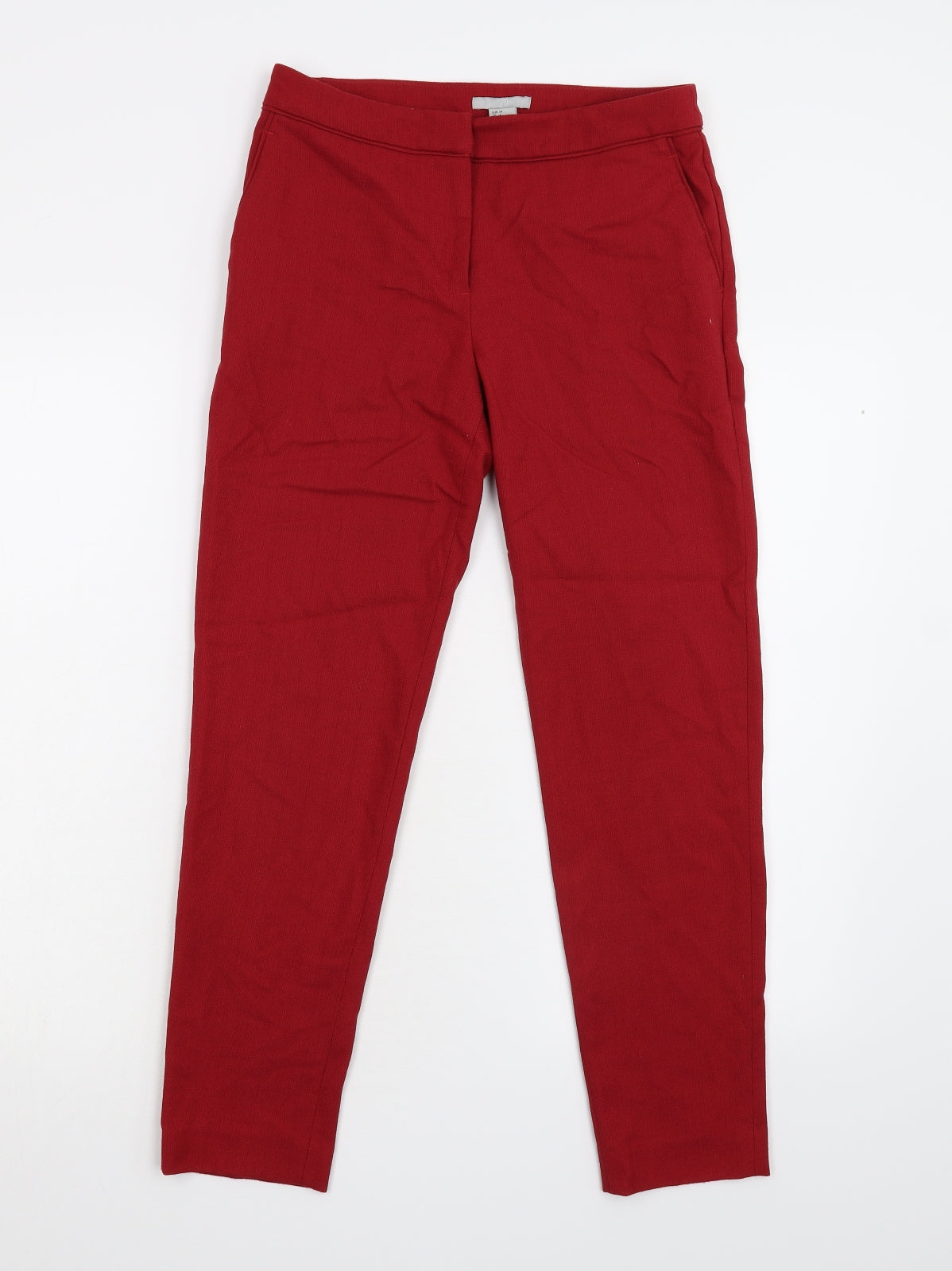 H&M Womens Red   Cropped Leggings Size 8 L26 in