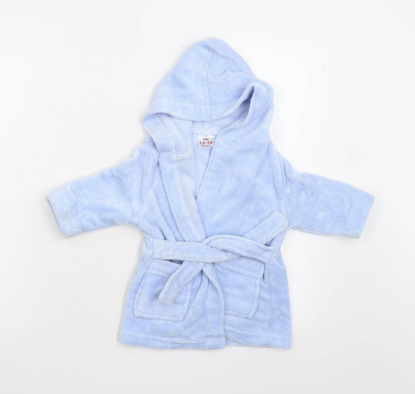 Soft Touch Baby Blue  Fleece  Gown Size 12-18 Months