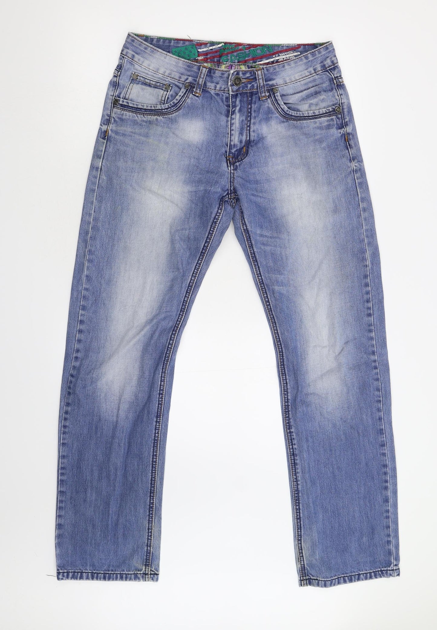 Sunbird Womens Blue  Denim Straight Jeans Size 31 L31 in