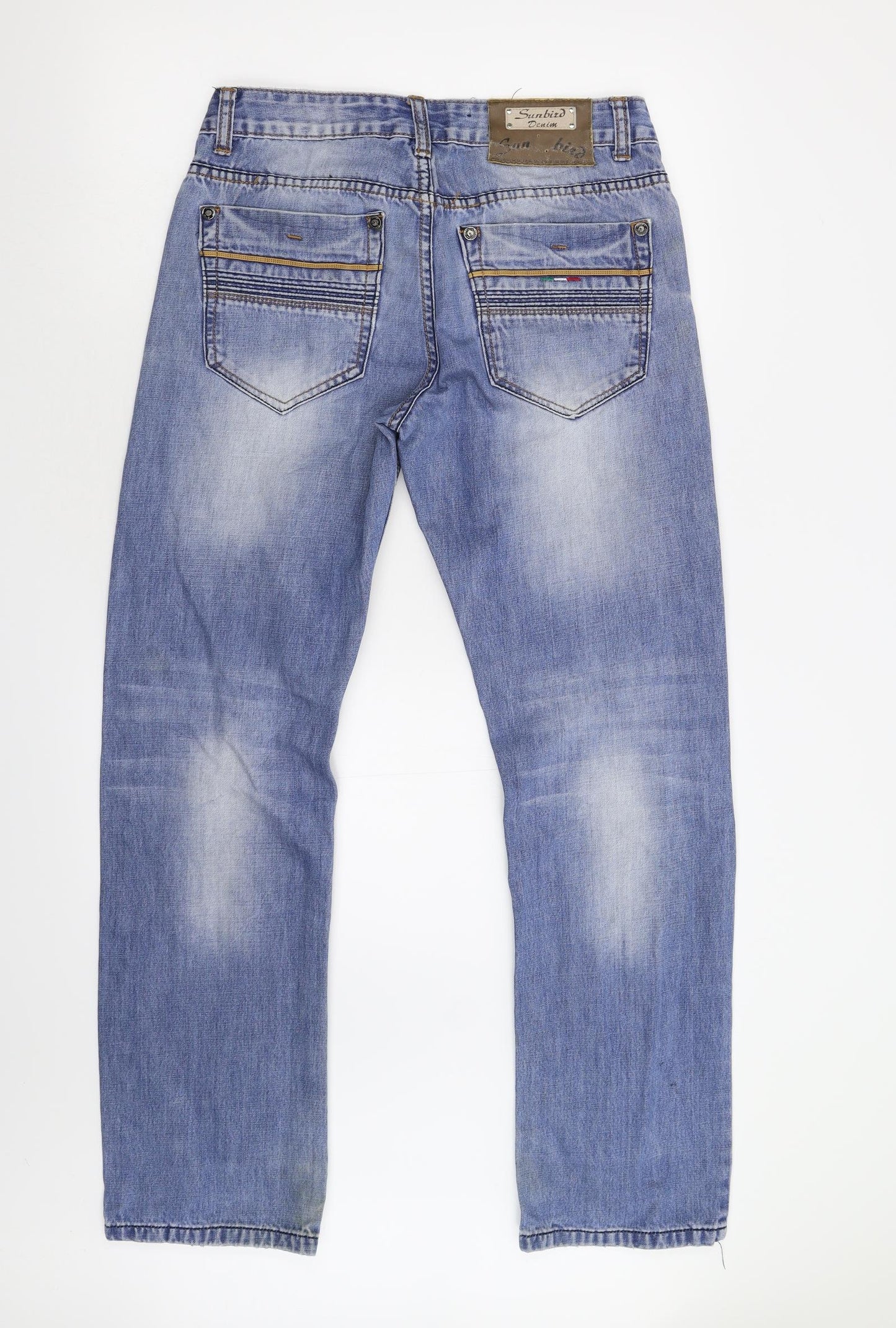Sunbird Womens Blue  Denim Straight Jeans Size 31 L31 in